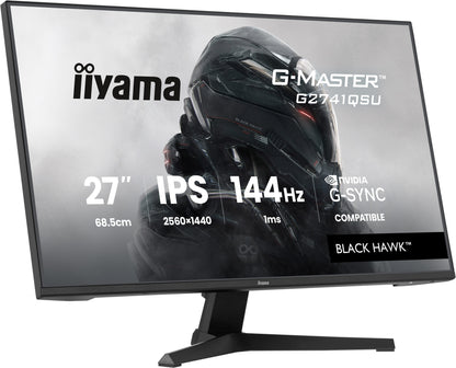 iiyama G-MASTER G2741QSU-B1 computer monitor 68.6 cm (27") 2560 x 1440 pixels 4K Ultra HD QLED Black