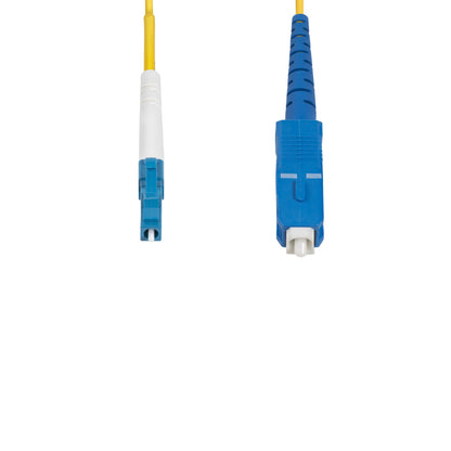 StarTech.com 1m (3.3ft) LC to SC (UPC) OS2 Single Mode Simplex Fiber Optic Cable, 9/125µm, 40G/100G, Bend Insensitive, Low Insertion Loss - LSZH Fiber Jumper Cord