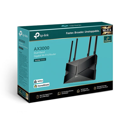 TP-Link Archer AX53 wireless router Gigabit Ethernet Dual-band (2.4 GHz / 5 GHz) Black