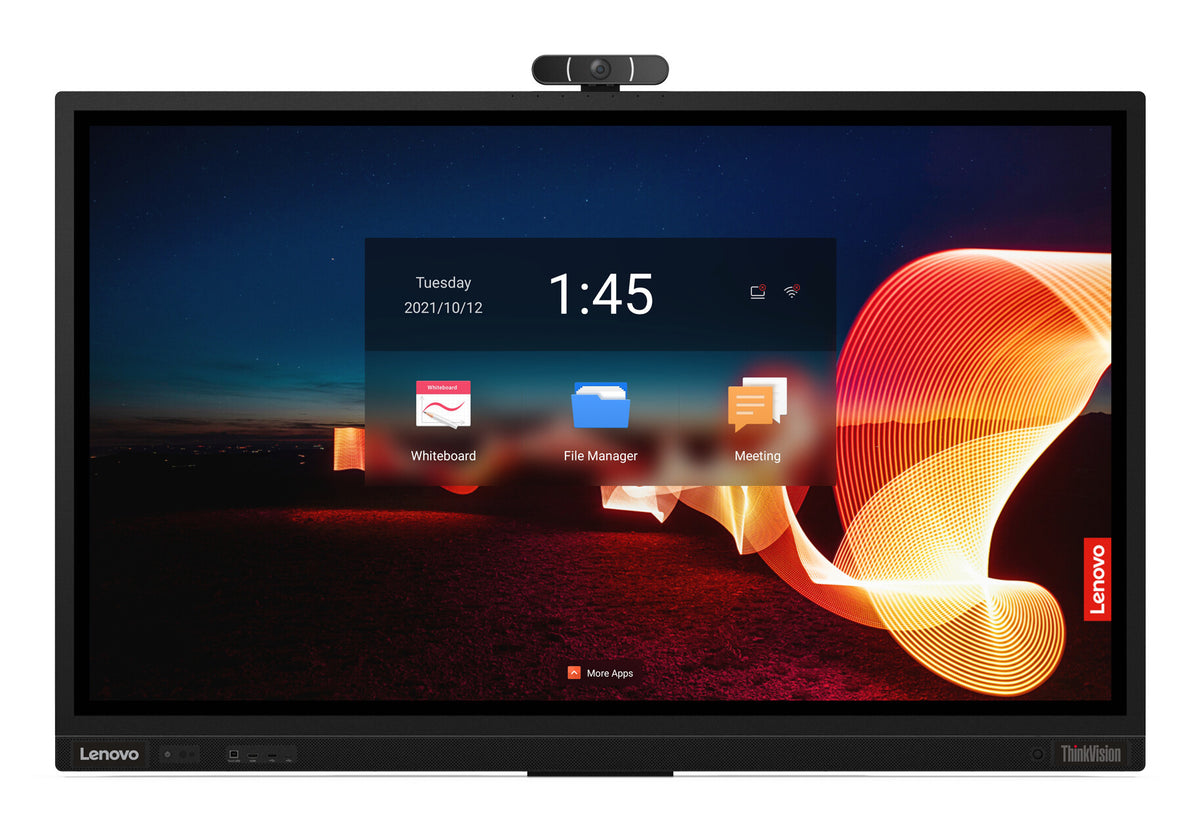 Lenovo ThinkVision T65 computer monitor 165.1 cm (65") 3840 x 2160 pixels 4K Ultra HD LED Touchscreen Black