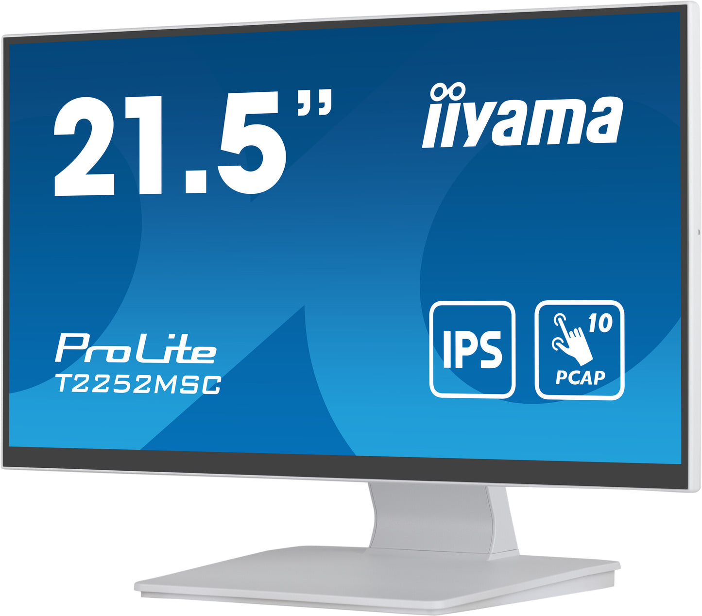 iiyama ProLite T2252MSC-W2 computer monitor 54.6 cm (21.5") 1920 x 1080 pixels Full HD LCD Touchscreen Table White