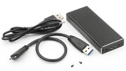 CoreParts MSUB2340 storage drive enclosure SSD enclosure Black