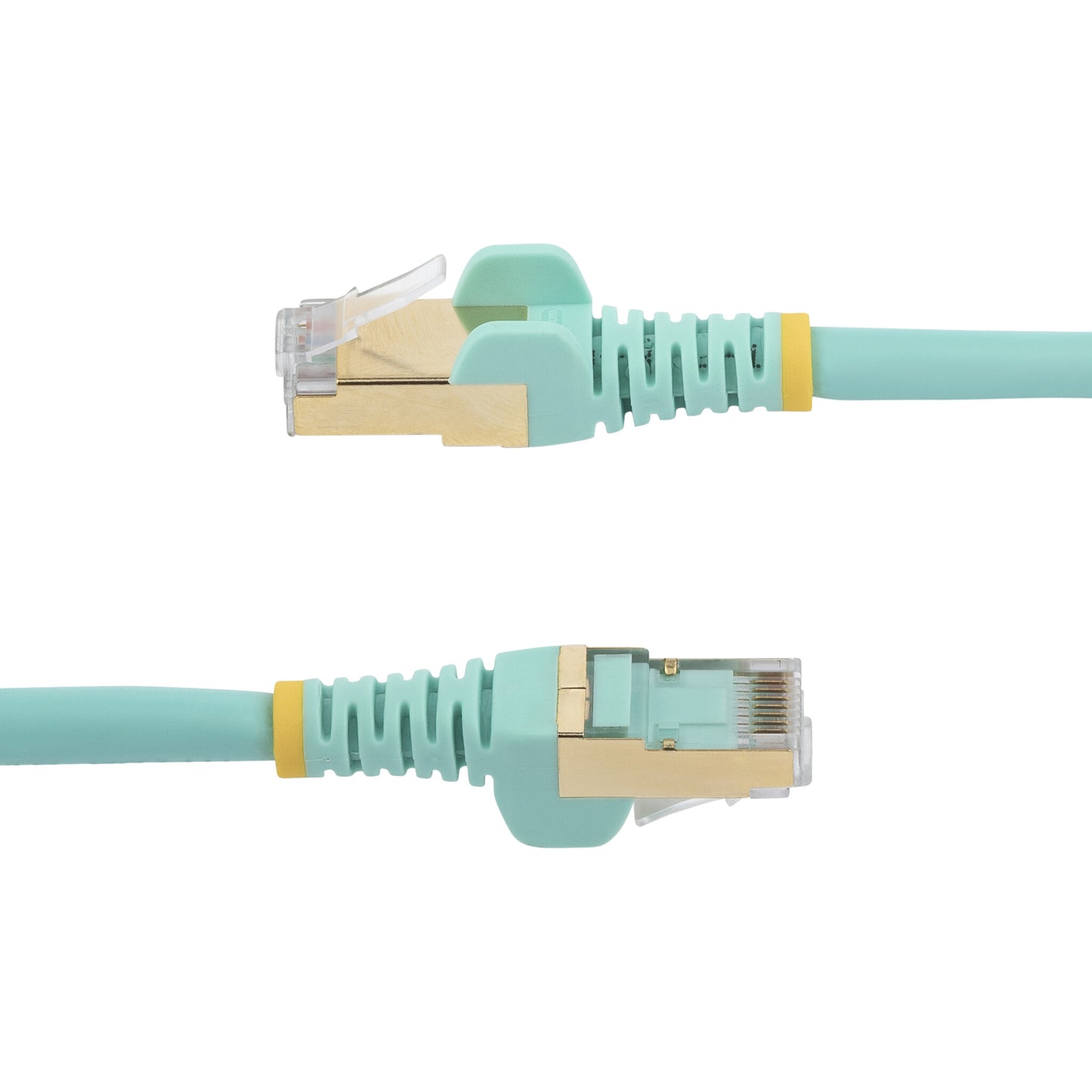 StarTech.com 10m CAT6a Ethernet Cable - 10 Gigabit Shielded Snagless RJ45 100W PoE Patch Cord - 10GbE STP Network Cable w/Strain Relief - Aqua Individually Tested/Wiring is UL Certified/TIA