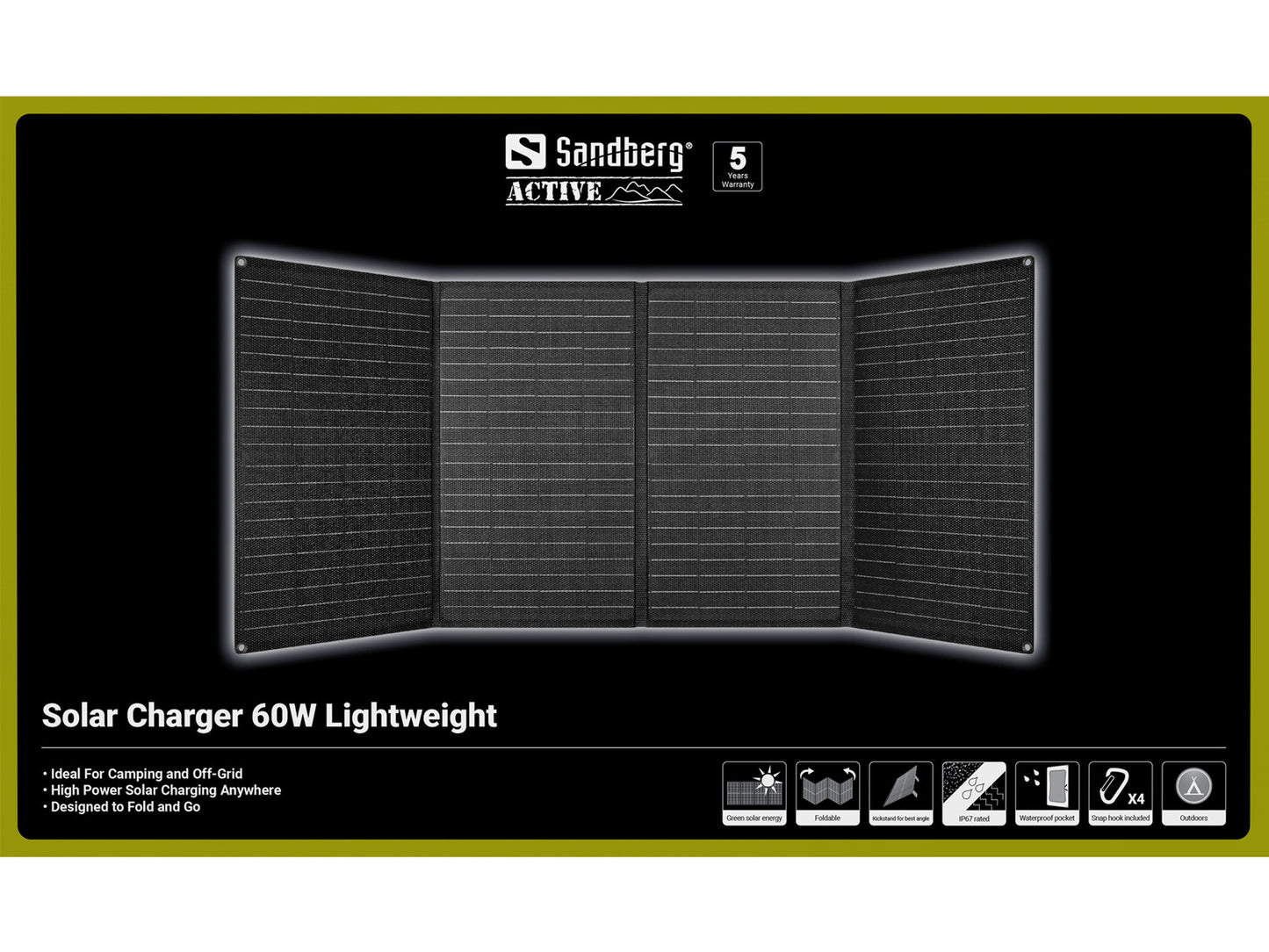 Sandberg Solar Charger 60W Lightweight