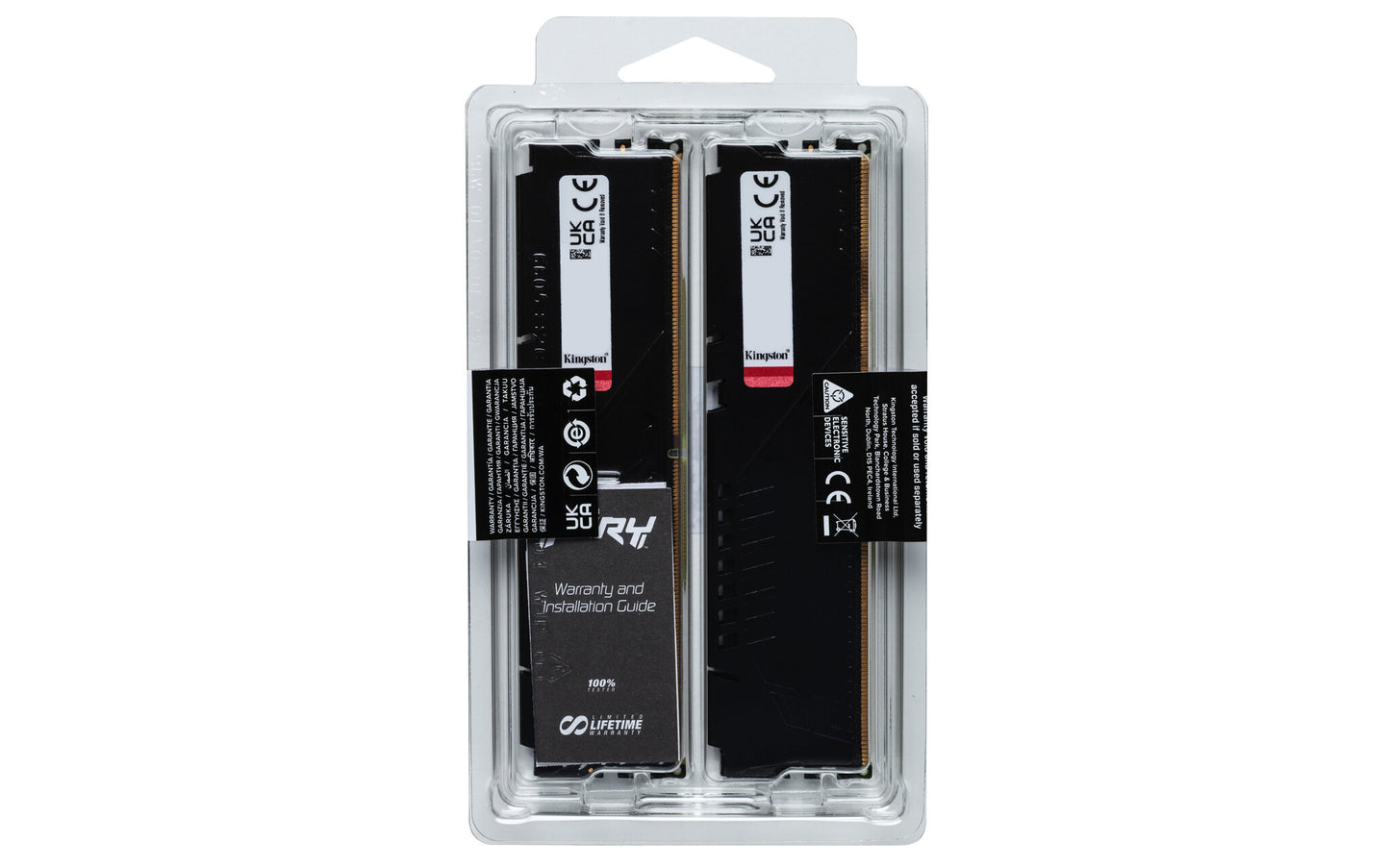 Kingston Technology FURY Beast 64GB 6000MT/s DDR5 CL36 DIMM (Kit of 2) Black