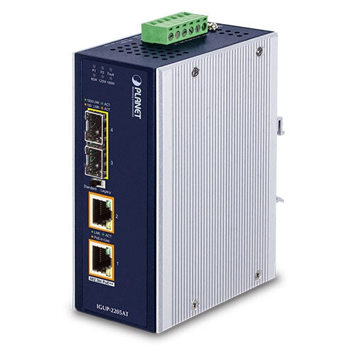 PLANET IGUP-2205AT network media converter 1000 Mbit/s Multi-mode, Single-mode Blue