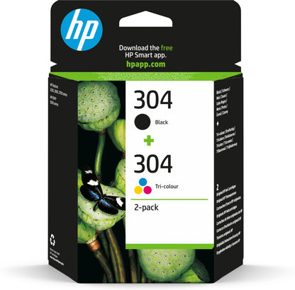 HP 304 2-pack Black/Tri-color Original Ink Cartridges