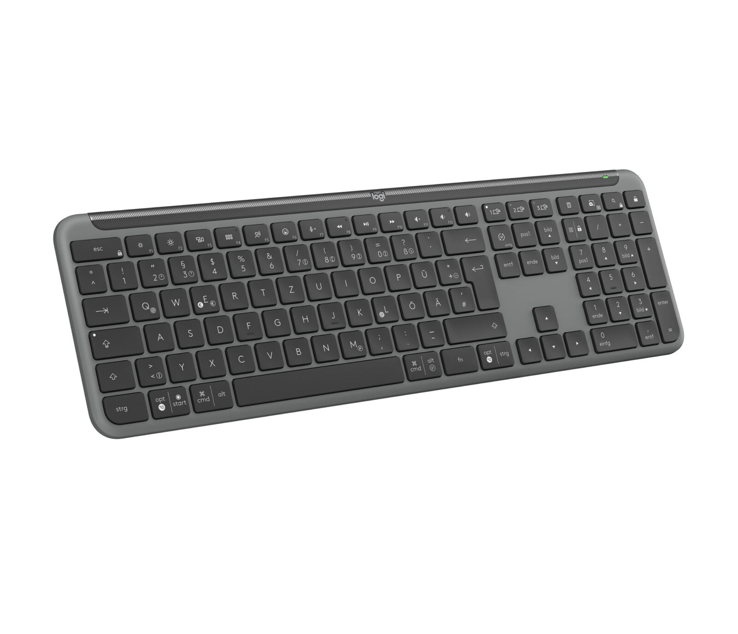 Logitech 920-012451 keyboard Office RF Wireless + Bluetooth QWERTZ German Graphite