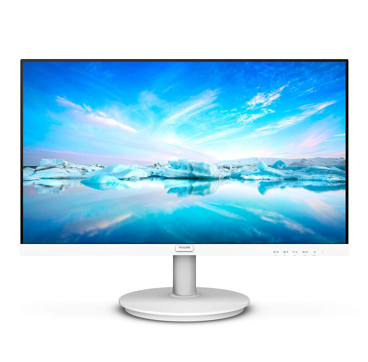 Philips V Line 241V8AW/00 computer monitor 60.5 cm (23.8") 1920 x 1080 pixels Full HD LCD White