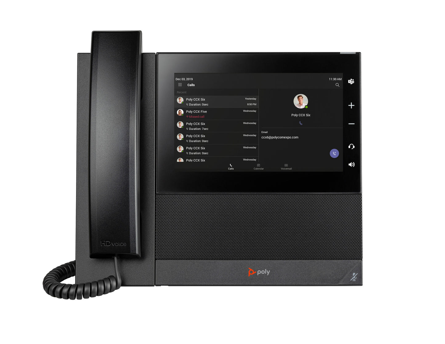 Poly CCX 600 Business Media Phone for Microsoft Teams and PoE-enabled