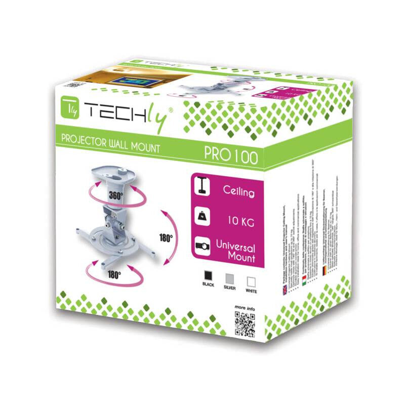 Techly ICA-PM-100WH project mount Ceiling White