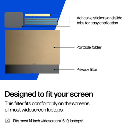 HP 14-inch Widescreen Laptop Privacy Filter