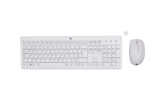 HP 230 Wireless Mouse and Keyboard Combo, membrane, QWERTY layout