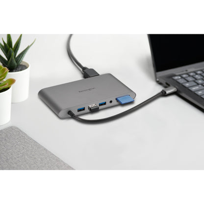 Kensington UH1440P USB-C 5Gbps Dual Video Driverless Mobile Dock – 85W Pass-Through Power – DP/HDMI/VGA