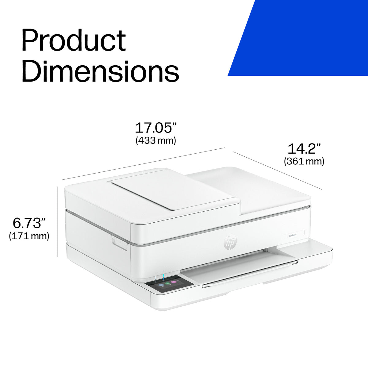HP ENVY 6530e Wireless All-in-One Color Printer, Instant Ink; Photo printing