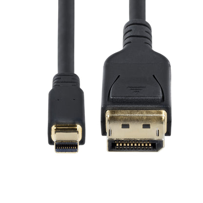 StarTech.com 10ft (3m) Mini DisplayPort to DisplayPort 1.4 Cable - 8K 60Hz/4K 120Hz HBR3 HDR, UHD mDP to DP 1.4 Cord, Ultra HD Monitor/Video Cable