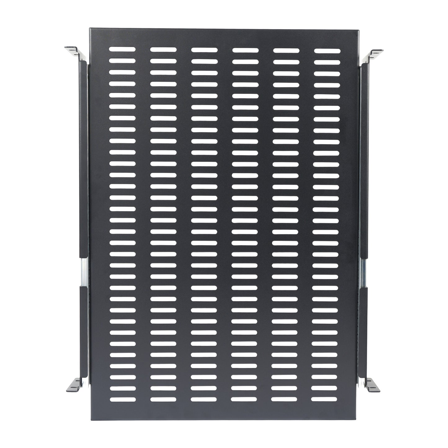 StarTech.com 2U Sliding Server Rack Mount Shelf - 20 to 30in Adjustable Mounting Depth - Vented - 50lb - Heavy Duty Universal 19” Rack Shelf for Equipment Rack - 24in Deep