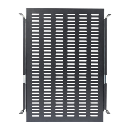 StarTech.com 2U Sliding Server Rack Mount Shelf - 20 to 30in Adjustable Mounting Depth - Vented - 50lb - Heavy Duty Universal 19” Rack Shelf for Equipment Rack - 24in Deep