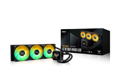 ASUS TUF Gaming LC III 360 ARGB LCD Processor All-in-one liquid cooler 12 cm Black 1 pc(s)