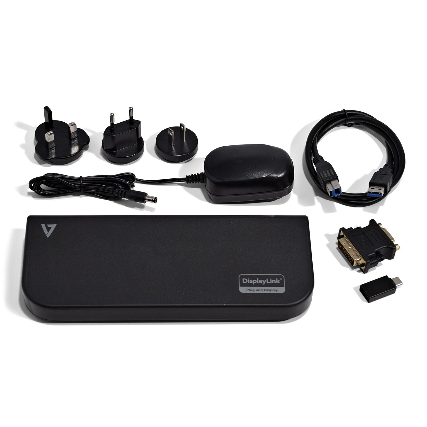 V7 UDDS2 laptop dock/port replicator Docking USB 2.0 Black