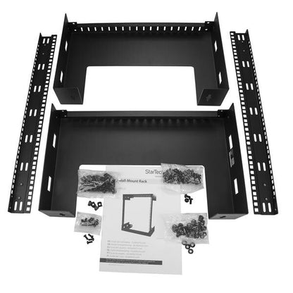 StarTech.com 2-Post 12U Heavy-Duty Wall-Mount Network Rack, 19" Open Frame Server Rack, 12" Deep, Wall Mount Data Rack for IT / AV / Patch Panel / Computer Equipment - Cage Nuts & Screws Included