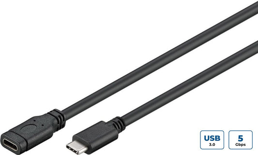 Microconnect USB3.1CC05EX USB cable USB 3.2 Gen 1 (3.1 Gen 1) 0.5 m USB C Black
