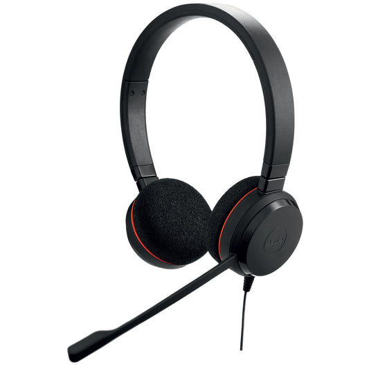 Jabra Evolve 20 MS Stereo headset, Head-band, Wired connection, Boom microphone, Office/Call center