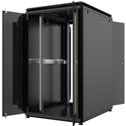 Lanview RDL26U81BL rack cabinet 26U Freestanding rack Black