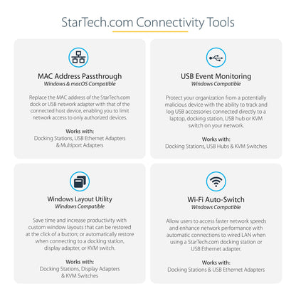 StarTech.com USB C Dock - Triple 4K Monitor USB Type-C Docking Station - 100W Power Delivery - DP 1.4 Alt Mode & DSC, 2x DisplayPort 1.4/HDMI 2.0 - 6xUSB (2x 10Gbps) - Windows/Chrome