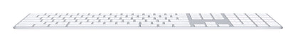 Apple Magic w/ Numeric Keypad keyboard Universal Bluetooth QWERTY Arabic Silver, White
