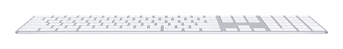 Apple Magic w/ Numeric Keypad keyboard Universal Bluetooth QWERTY UK English Silver, White
