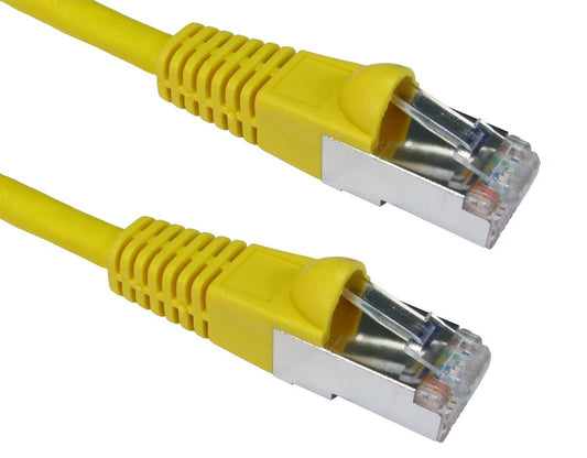 Cables Direct 3m CAT6a, M - M networking cable Yellow S/FTP (S-STP)