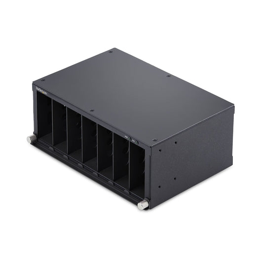 StarTech.com 7-Slot Unmanaged Media Converter Chassis for MCM Media Converter Series, Full Power Isolation, Active Cooling, 10in Rackmount, TAA Compliant