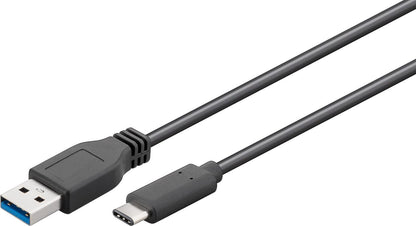 Microconnect USB3.1CA2 USB cable USB 3.2 Gen 1 (3.1 Gen 1) 2 m USB C USB A Black