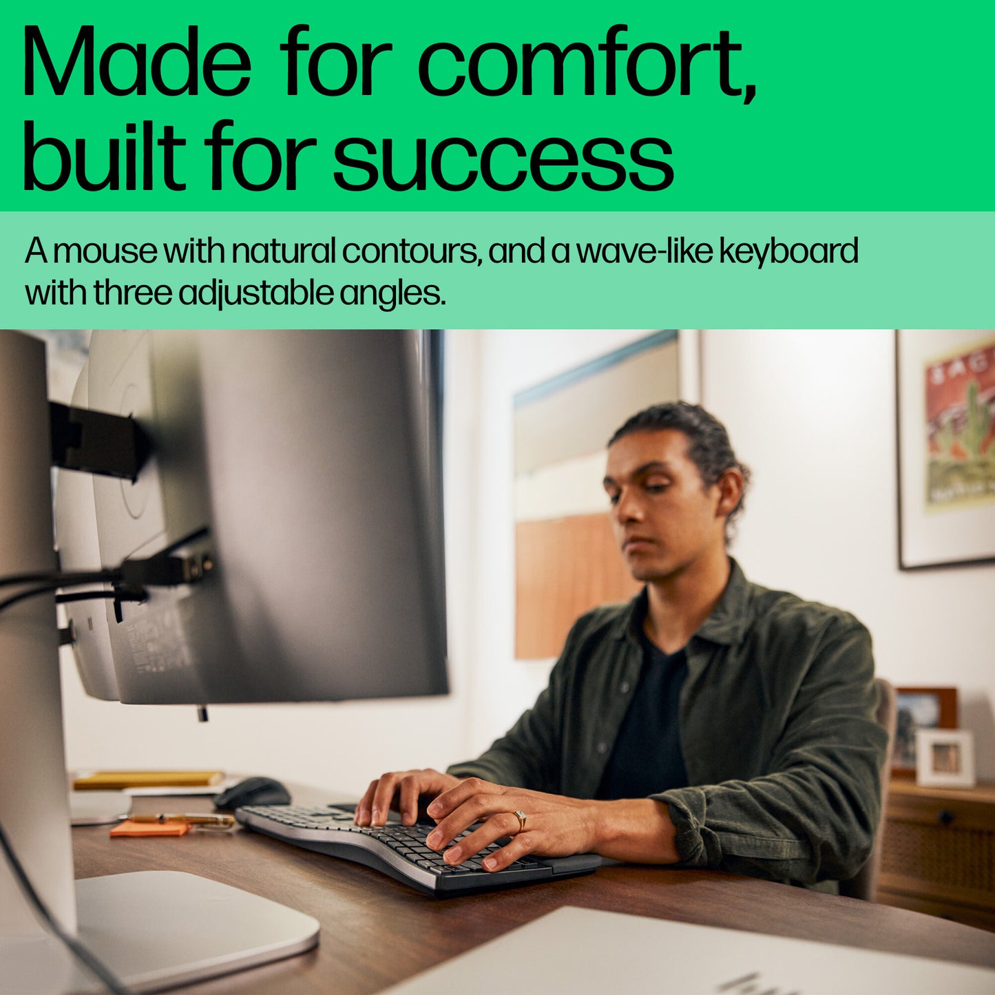 HP 680 Comfort Dual-Mode Keyboard and Mouse Combo