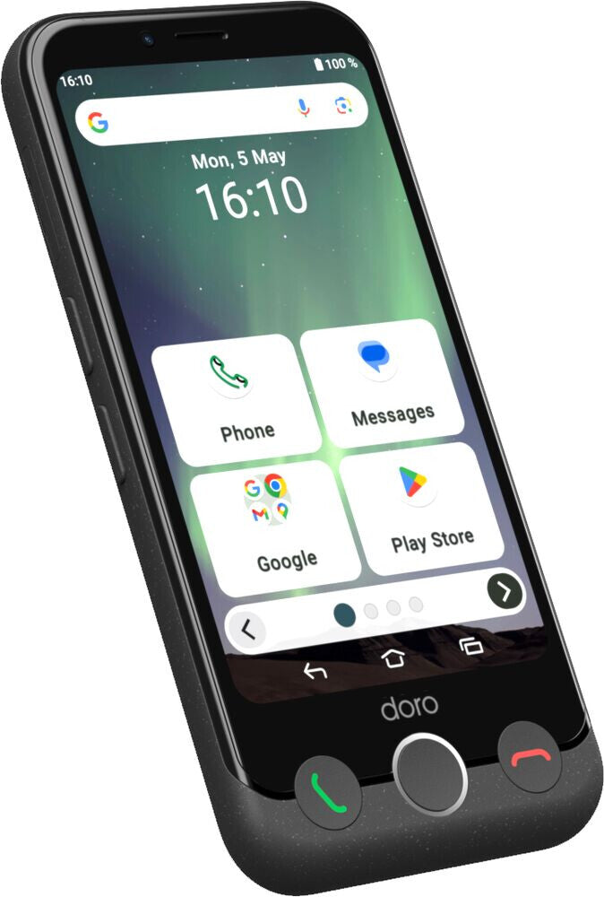 Doro Aurora A10 11.4 cm (4.5") Dual SIM Android 14 4G USB Type-C 4 GB 64 GB 3000 mAh Graphite