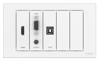 Vision TC3-PK+PK3MCABLES outlet box White