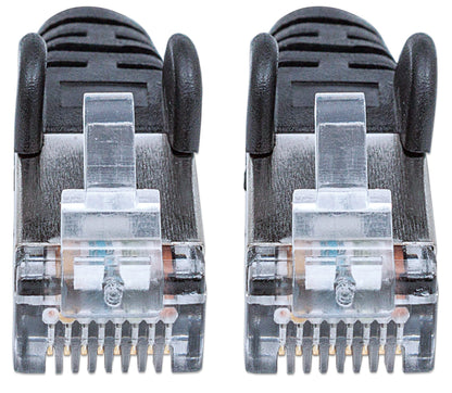 Intellinet Network Patch Cable, Cat6, 2m, Black, Copper, S/FTP, LSOH / LSZH, PVC, RJ45, Gold Plated Contacts, Snagless, Booted, Lifetime Warranty