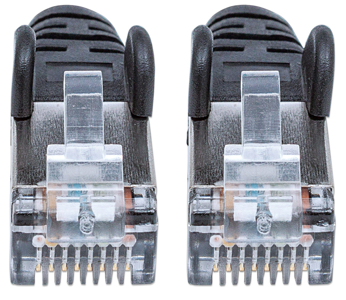 Intellinet Network Patch Cable, Cat6A, 2m, Black, Copper, S/FTP, LSOH / LSZH, PVC, RJ45, Gold Plated Contacts, Snagless, Booted, Lifetime Warranty