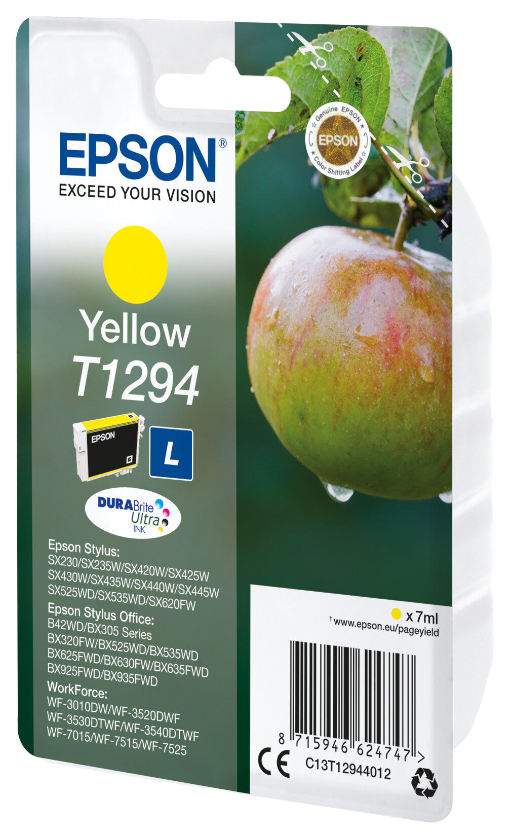 Epson Apple T1294 DURABrite Ultra Single Yellow Ink