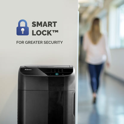Fellowes Paper Shredder 350 Sheet Auto Feed Cross Cut Shredder AutoMax 350C Shredder with 68 Litre Bin High Security P4