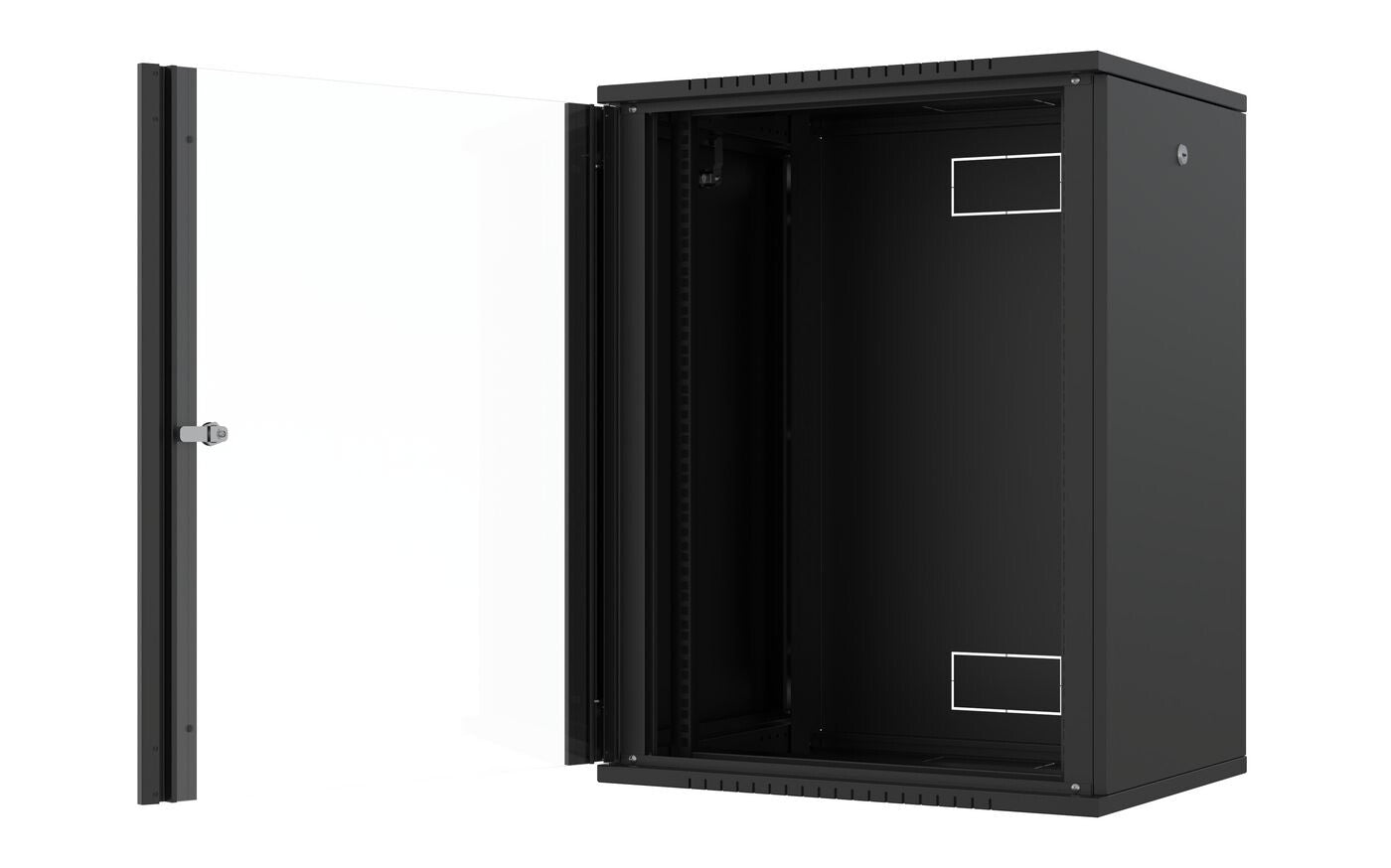 Lanview RWF16U45BL rack cabinet 16U Wall mounted rack Black