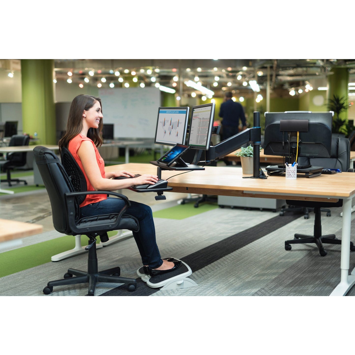 Kensington SmartFit SoleMate Plus Foot Rest - Grey