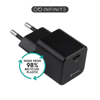 eSTUFF ES637028 mobile device charger Smartphone Black AC Fast charging Indoor