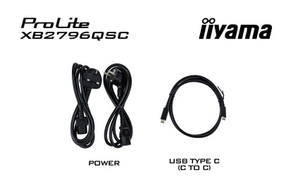iiyama ProLite XB2796QSC-B1 computer monitor 68.6 cm (27") 2560 x 1440 pixels Quad HD LED Black