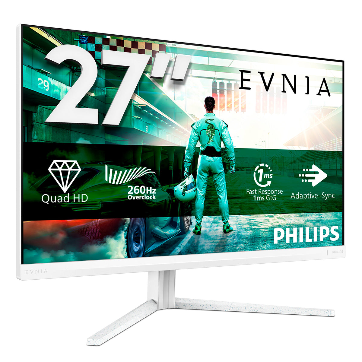 Philips Evnia 27M2N3501PA/00 computer monitor 68.6 cm (27") 2560 x 1440 pixels Quad HD LCD White