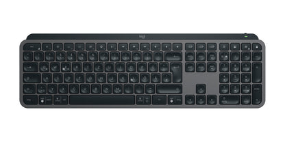 Logitech 920-010926 keyboard Mouse included Office RF Wireless + Bluetooth QWERTZ German Graphite