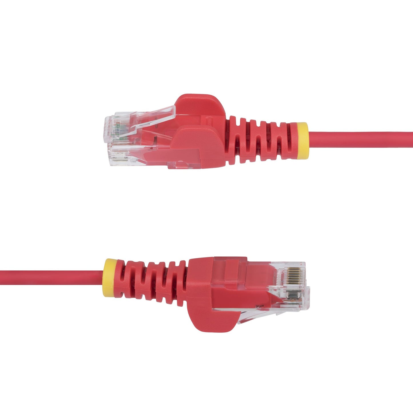 StarTech.com 50cm Red Slim CAT6 Ethernet Cable, Snagless, 100W PoE, UTP, LSZH, 28AWG Pure Bare Copper Wire, Slim RJ45 Network Patch Cord w/Strain Reliefs, Individually Tested
