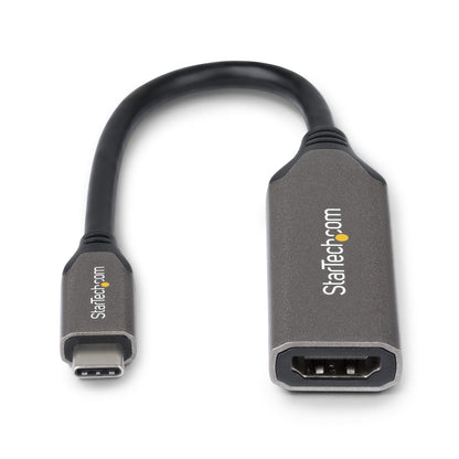 StarTech.com USB-C to HDMI Adapter, 8K 60Hz / 4K 120Hz, Thunderbolt / USB4 Compatible, USB C to HDMI 2.1 Converter, HDR10+, 7.9in (20cm) Cable