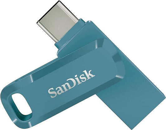 SanDisk Ultra Dual Drive Go USB 128GB, USB 3.2 Gen 1 (3.1 Gen 1), blue